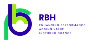RBH Logo and Strapline (Enhancing Performance adding value Insoiring Change)